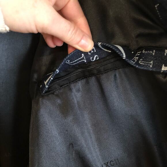 Vintage 90s FUBU Denim All Over Print MCMXCII Jeans Collection Jacket 5X - Picture 12 of 14